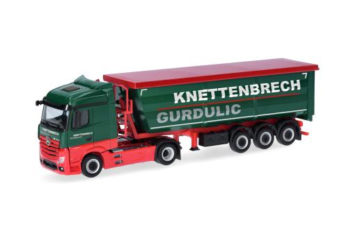 Herpa LKW MB Actros 11 Streamspace Stahlrundmulden-SZ Knette 