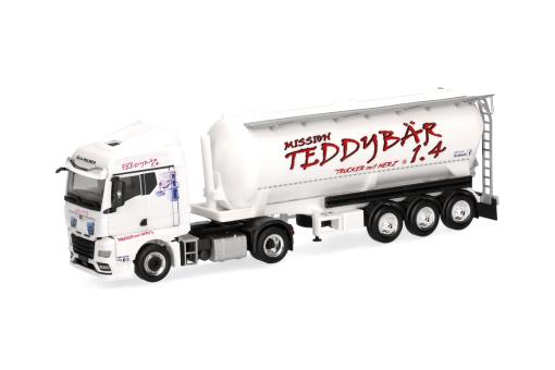 Herpa LKW MAN TG-X GM Aerop. Kippsilo-SZ Silo Melmer Teddybä 