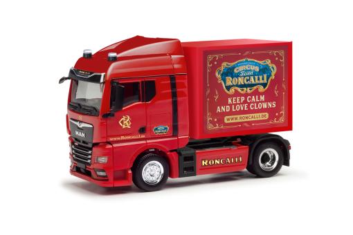 Herpa LKW MAN TG-X GX SZM Koffer Roncalli 318778 