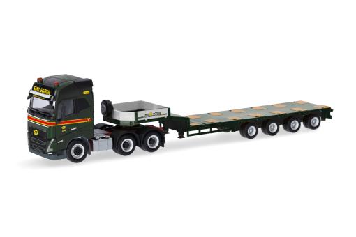 Herpa LKW Volvo FH4 Glob Semitieflade-SZ Emil Egger 318853 