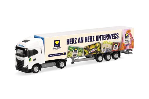 Herpa LKW Iveco S-Way Kühl-KSZ Edeka 