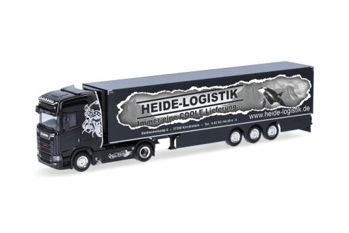 Herpa LKW Scania CS 20 HD Kühl-KSZ Heide Logistik 