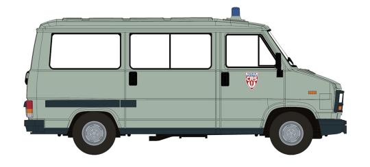 Brekina Peugeot J5 Bus 1982, Police CRS,  34913 