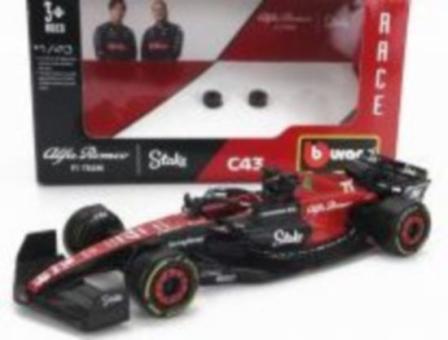 bburago 1:43 ALFA ROMEO - F1 C43 TEAM STAKE N 77 SEASON 2023 