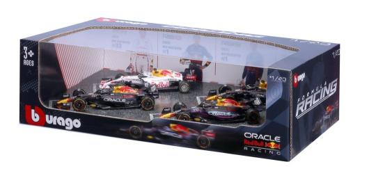 bburago 1:43 RED BULL SET F14X RB19 TEAM ORACLE RED BULL RAC 