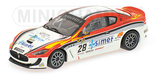 Minichamps 1:43 MASERATI GRANTURISMO MC GT4 SMURRA/PIANCASTELLI 