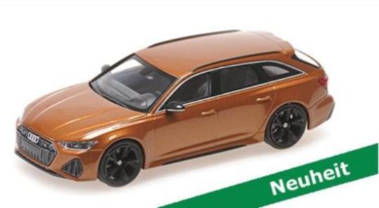 Minichamps 1:43 AUDI RS 6 AVANT – 2019 – BROWN METALLIC 