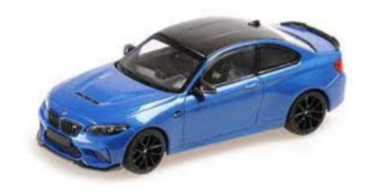 Minichamps 1:43 BMW M2 CS - 2020 - BLUE W/ BLACK WHEELS 410021026 