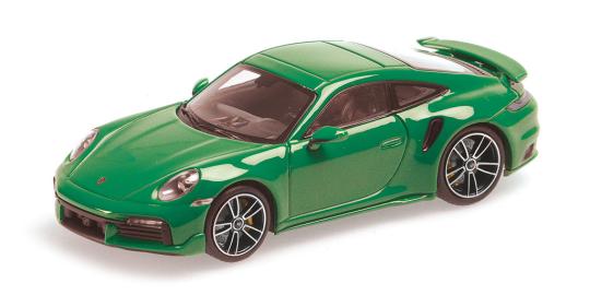 Minichamps 1:43 PORSCHE 911 (992) TURBO S COUPE SPORT DESIGN - 2021 - GREEN 4100 