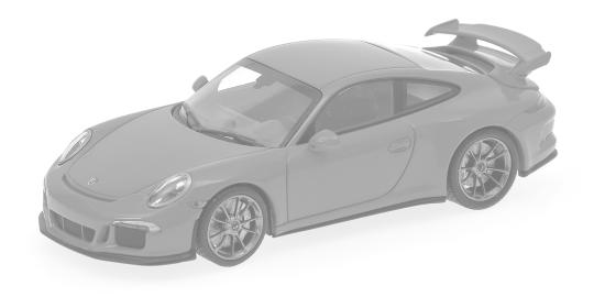 Minichamps PORSCHE 911 (991) GT3 - 2012 - SILVER - SPORT AUT 