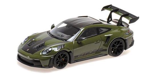 Minichamps PORSCHE 911 (992) GT3RS - 2024 - NATO OLIVE W BLACK WHEELS 410062110 