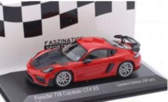 Minichamps 1:43 Porsche 718 (982) Cayman GT4 RS with Weissac 