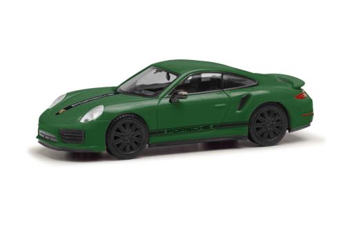 Herpa PKW Porsche 911 Turbo racing green 420358 