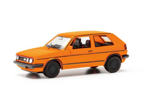 Herpa PKW VW Golf II GTI tieforange 420846 