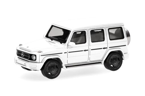 Herpa PKW Mercedes G580 EQ (N465), weiß 421195 