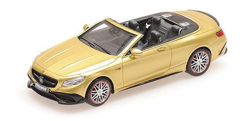 Minichamps 1:43 BRABUS 850 MERCEDES-AMG S63 S-CLASS CABRIOLET goldmet 