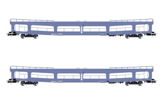 Rivarossi 2-tlg. Set Autotransportwagen DDm916 , Ep. IV, DR 