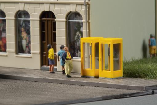 Auhagen Telefonzellen und Briefkästen 