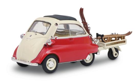 Schuco 1:43 BMW Isetta Anhänger+Ski 450268200 