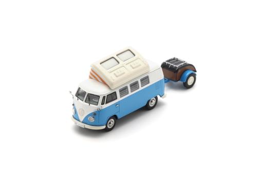 Spark/Schuco VW T1 Campingbus w. Westfalia trailer 