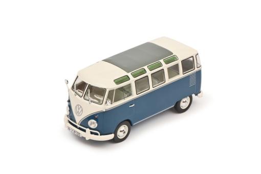 Schuco 1:32 VW T1 Samba Bus, blau-weiß 450787400 