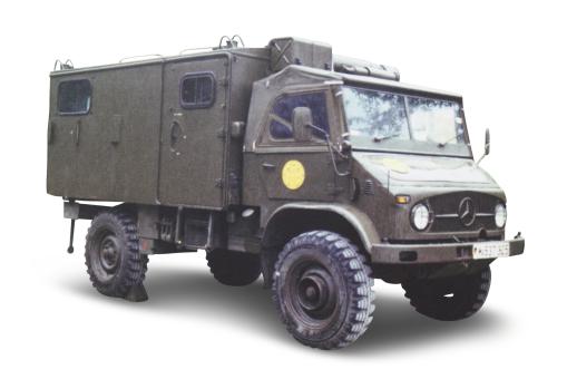 Schuco 1:35 Unimog 404 S Koffer 