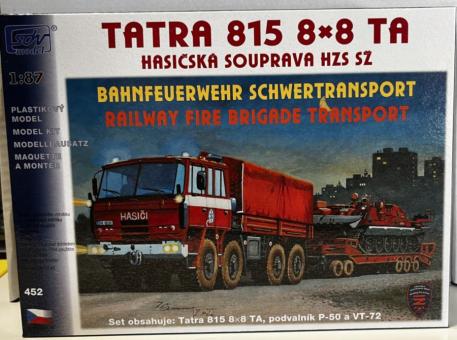 SDV Bausatz Tatra 815 VT 8x8 TA Schwertransport Bahnfeuerwehhr Hasici 