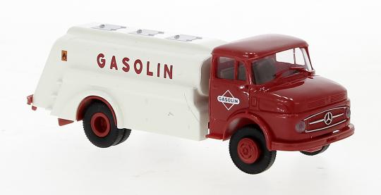 Brekina LKW Mercedes L 322 Tankwagen 1960, Gasolin 