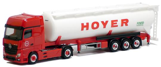 Herpa LKW MB Actros 11 Giga Kippsilo-SZ Hoyer 