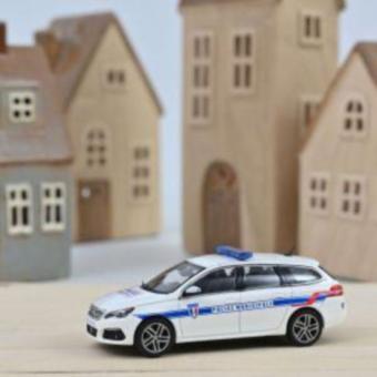 NOREV 1:43 Peugeot 308 SW 2018 Police Municipale 