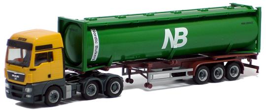 Herpa LKW MAN TG-X XXL Drucksilo-Cont-SZ Bertschi Nordic Bul 