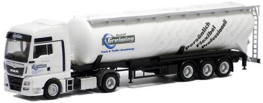 Herpa LKW MAN TG-X XLX KIppsilo-SZ GREIWING E6 908740 