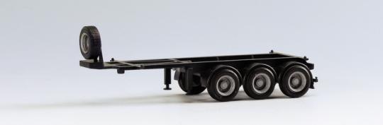 Herpa SZ 20\' Trailer 3-achs Containerauflieger schwarz 