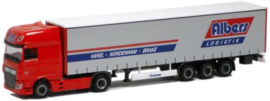 Herpa LKW DAF 106 XF Aerop. SSC Ga-KSZ Albers Logistik 