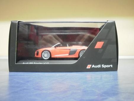 Herpa 1:43 PKW Audi R8 V10 Spyder Dynamitrot 