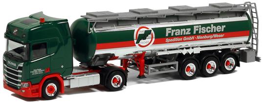 Herpa LKW Scania CR 20 HD Aerop. Chemie-Tank-SZ Fischer 