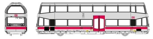 KRES 1:120 BR 670 Doppelstock-Schienenbus, 670 004-1, Ep. V 