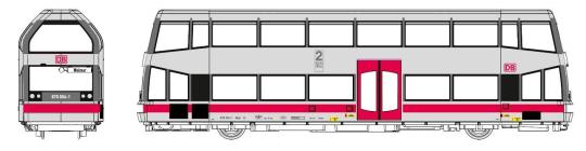 KRES 1:87 BR 670 Doppelstock-Schienenbus, 670 004-1, Ep. V D 