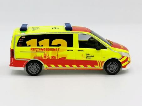 Busch MB Vito  Feuerwehr Bremen Hansesani Neongelb 