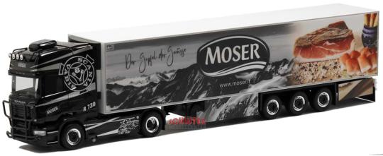 Herpa LKW Scania R Topl./Aerop. Kühl-KSZ Moser Schinken 