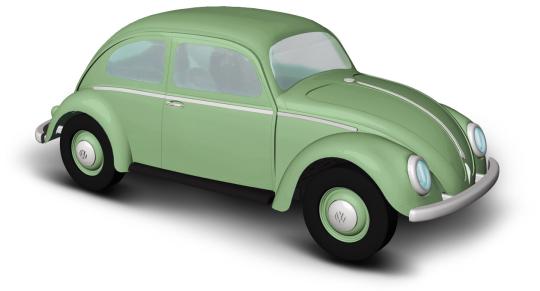 Busch VW Käfer Ovalfenster grün 52952 