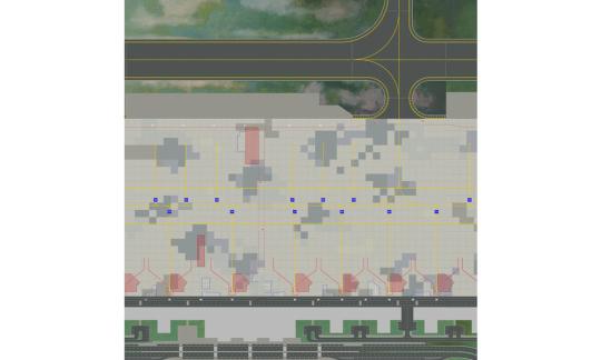 Herpa Wings 1:500 Airport ground Plates - Set 1: Passenger Terminal 530255 