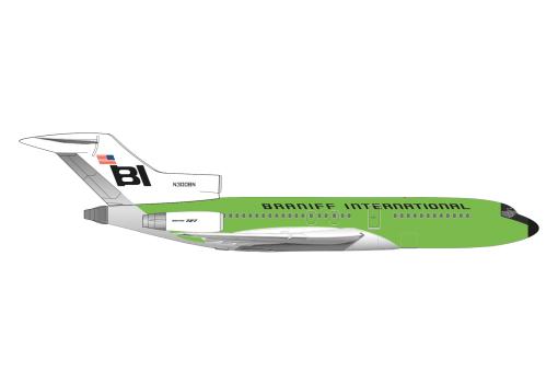 Herpa Wings 1:500 Boeing 727-100 Braniff lime green 