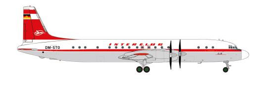 Herpa Wings 1:200 Ilyushin IL-18 Interflug DM-STO 572873 