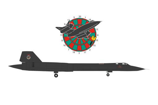 Herpa Wings 1:200 Lockheed SR-71A USAF Blackbird Det 4 Dartboard 573283 