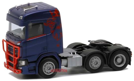 Herpa LKW Scania CS 20 ND SZM 3achs blaumetallic mit Greif 