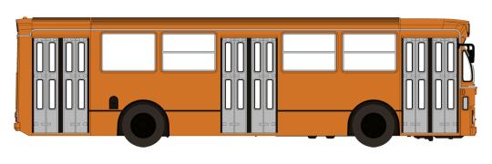 Brekina Stadtbus Fiat Bus 418 orange (I) 