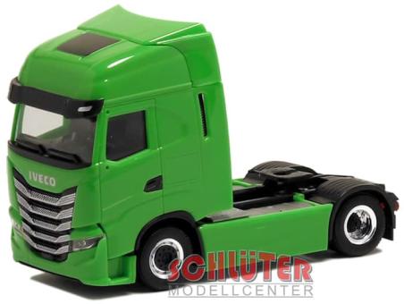 Herpa LKW Iveco S-Way SZM gelbgrün 