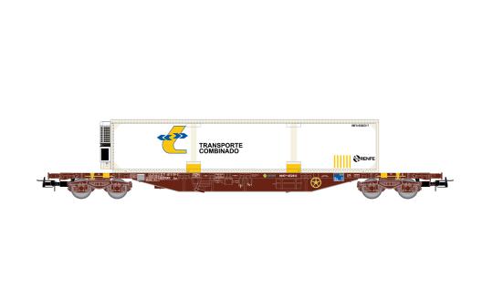 Electrotren 4-achs. Containerwagen MMC3, Transporte Combinad 