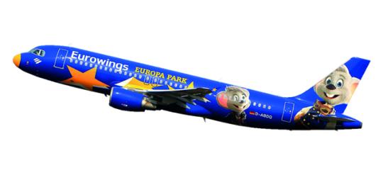 Herpa Snap Wings 1:200 Airbus A320 Eurowings Europa-Park 